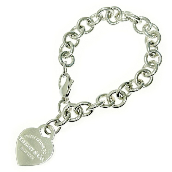 TIFFANY Co Silver Return to Tiffany Heart Bracelet - Picture 1 of 7